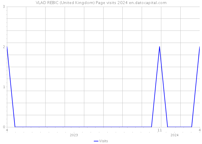 VLAD REBIC (United Kingdom) Page visits 2024 