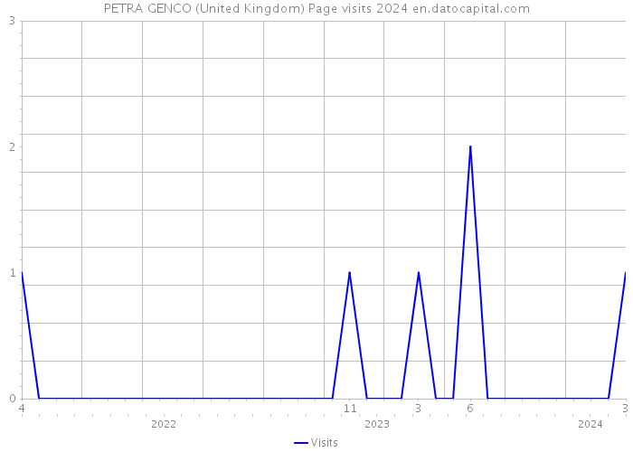 PETRA GENCO (United Kingdom) Page visits 2024 