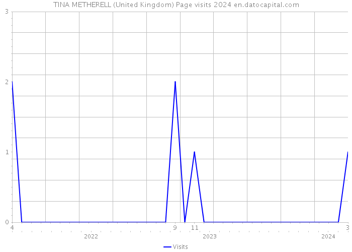 TINA METHERELL (United Kingdom) Page visits 2024 