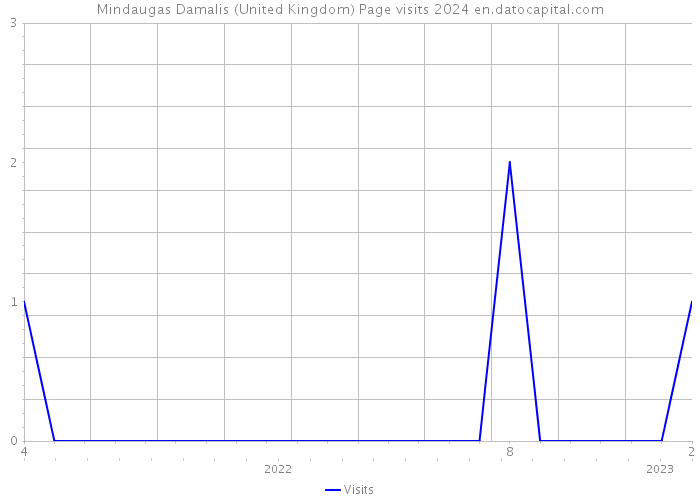 Mindaugas Damalis (United Kingdom) Page visits 2024 