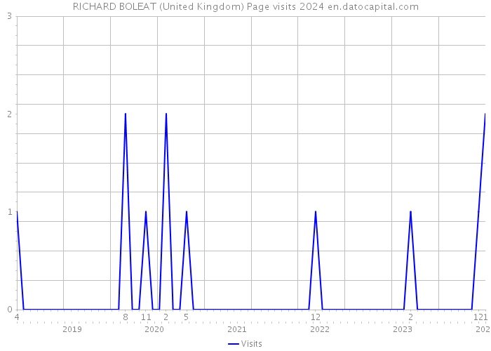 RICHARD BOLEAT (United Kingdom) Page visits 2024 