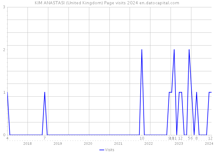 KIM ANASTASI (United Kingdom) Page visits 2024 