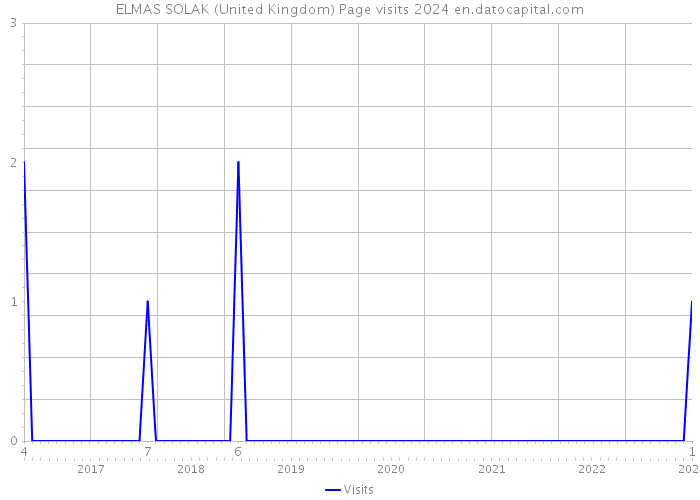 ELMAS SOLAK (United Kingdom) Page visits 2024 