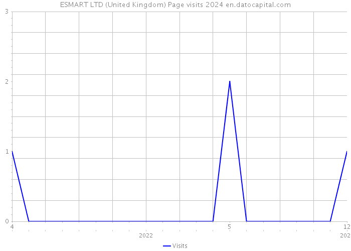 ESMART LTD (United Kingdom) Page visits 2024 
