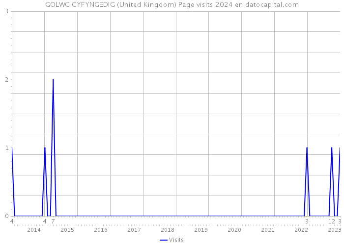 GOLWG CYFYNGEDIG (United Kingdom) Page visits 2024 