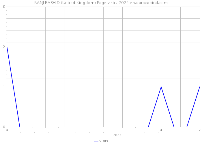 RANJ RASHID (United Kingdom) Page visits 2024 