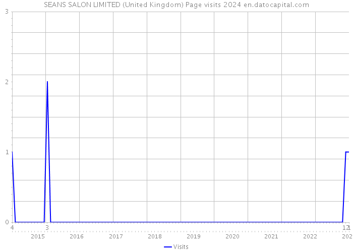 SEANS SALON LIMITED (United Kingdom) Page visits 2024 