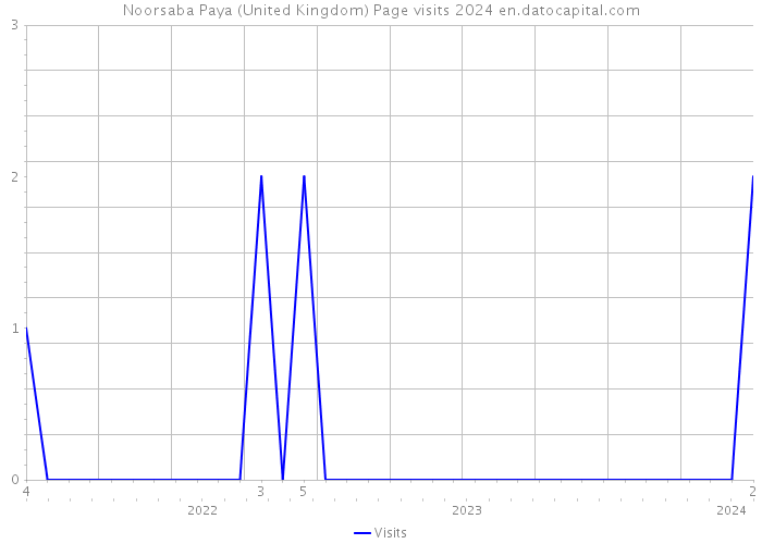 Noorsaba Paya (United Kingdom) Page visits 2024 