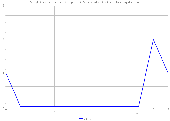 Patryk Gazda (United Kingdom) Page visits 2024 