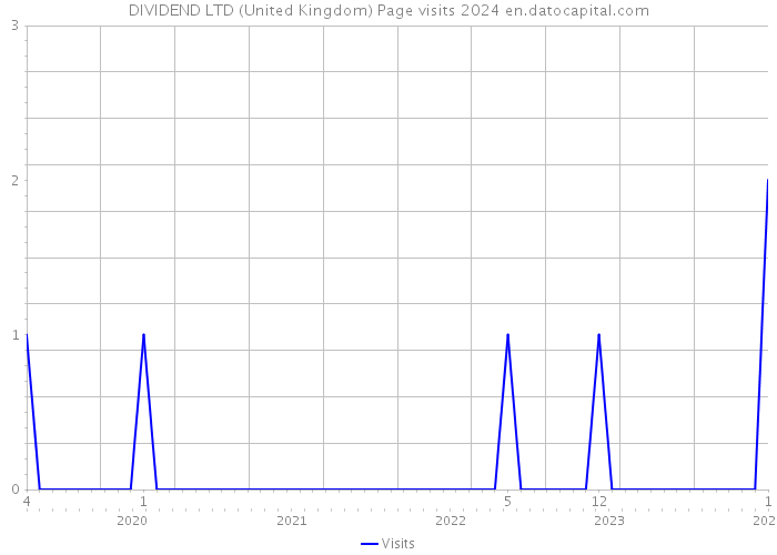DIVIDEND LTD (United Kingdom) Page visits 2024 