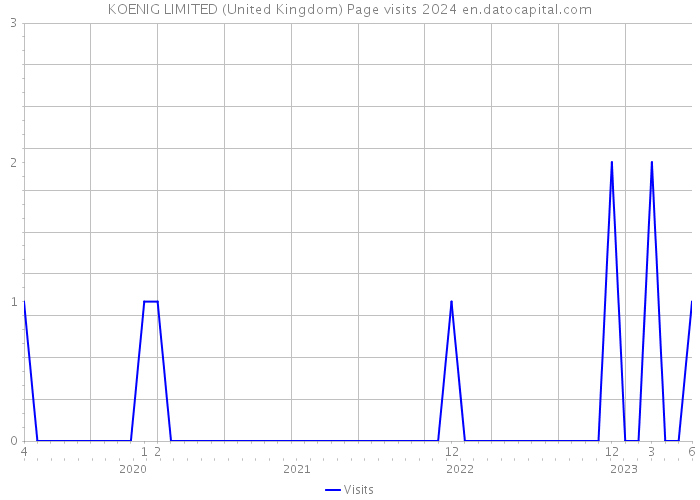 KOENIG LIMITED (United Kingdom) Page visits 2024 