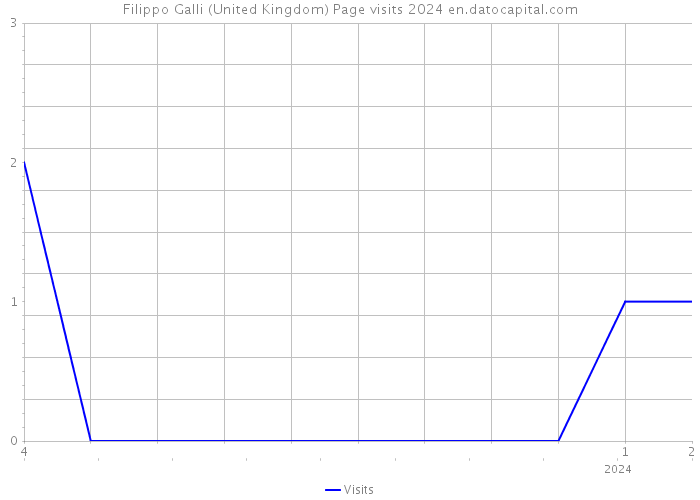 Filippo Galli (United Kingdom) Page visits 2024 