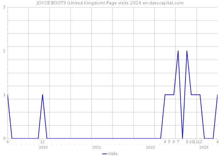 JOYCE BOOTS (United Kingdom) Page visits 2024 