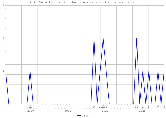 SALAH SALAH (United Kingdom) Page visits 2024 
