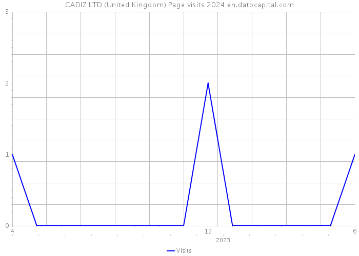 CADIZ LTD (United Kingdom) Page visits 2024 