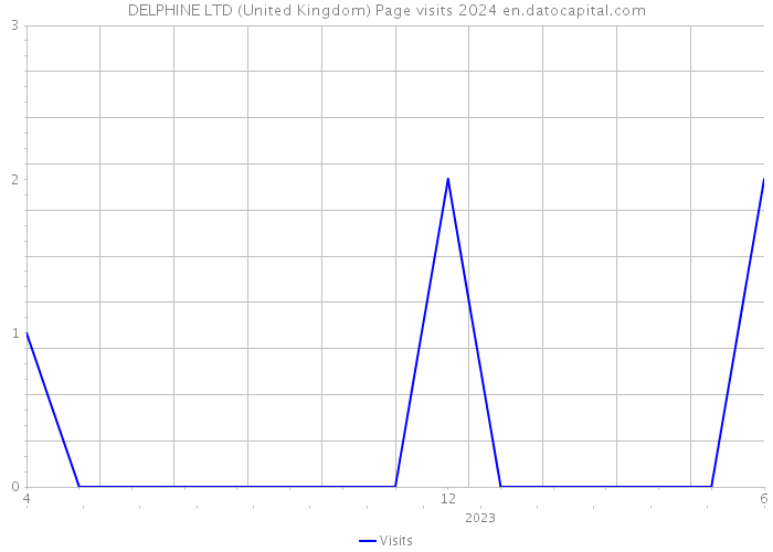 DELPHINE LTD (United Kingdom) Page visits 2024 