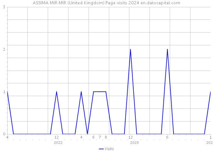 ASSIMA MIR MIR (United Kingdom) Page visits 2024 