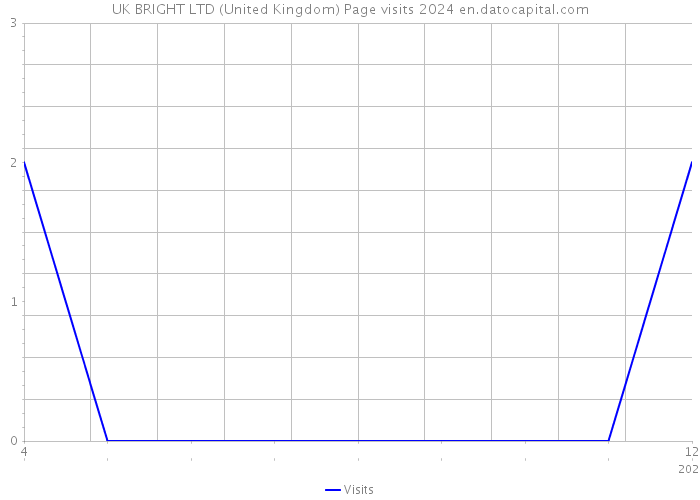 UK BRIGHT LTD (United Kingdom) Page visits 2024 