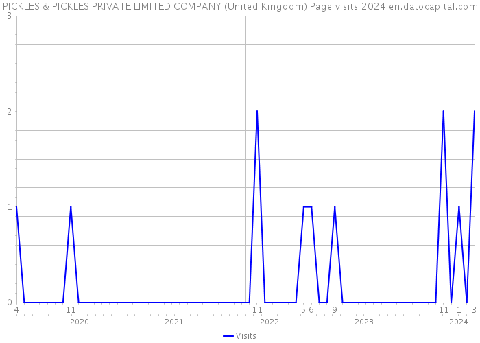 PICKLES & PICKLES PRIVATE LIMITED COMPANY (United Kingdom) Page visits 2024 