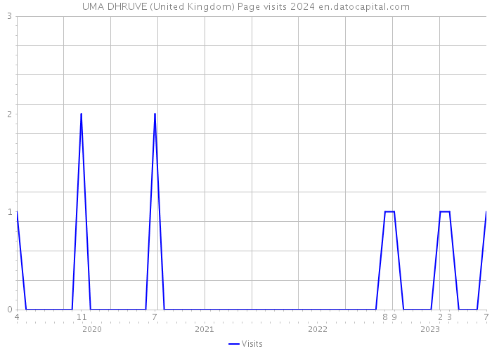 UMA DHRUVE (United Kingdom) Page visits 2024 
