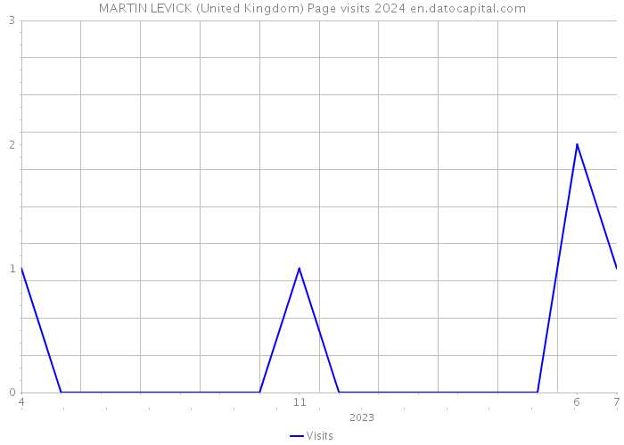 MARTIN LEVICK (United Kingdom) Page visits 2024 