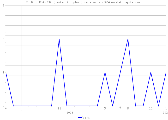 MILIC BUGARCIC (United Kingdom) Page visits 2024 