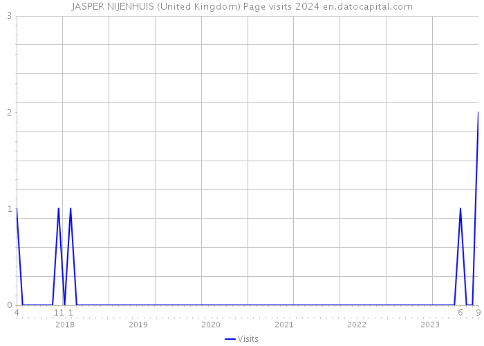 JASPER NIJENHUIS (United Kingdom) Page visits 2024 