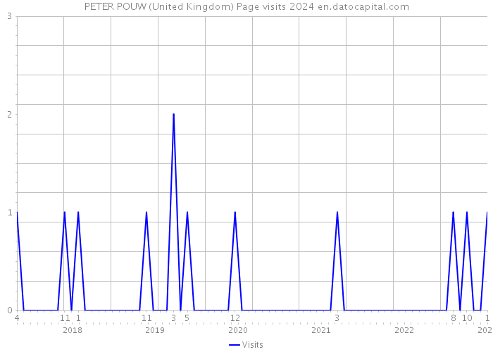 PETER POUW (United Kingdom) Page visits 2024 