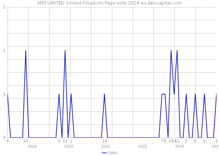 MSS LIMITED (United Kingdom) Page visits 2024 