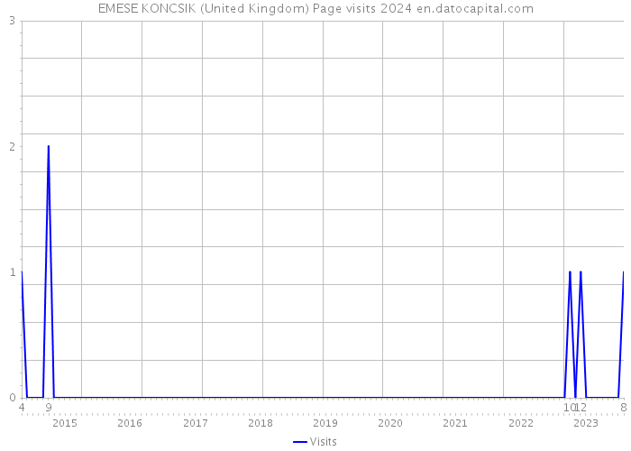 EMESE KONCSIK (United Kingdom) Page visits 2024 
