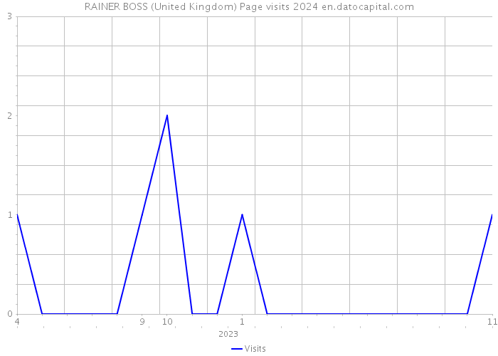 RAINER BOSS (United Kingdom) Page visits 2024 