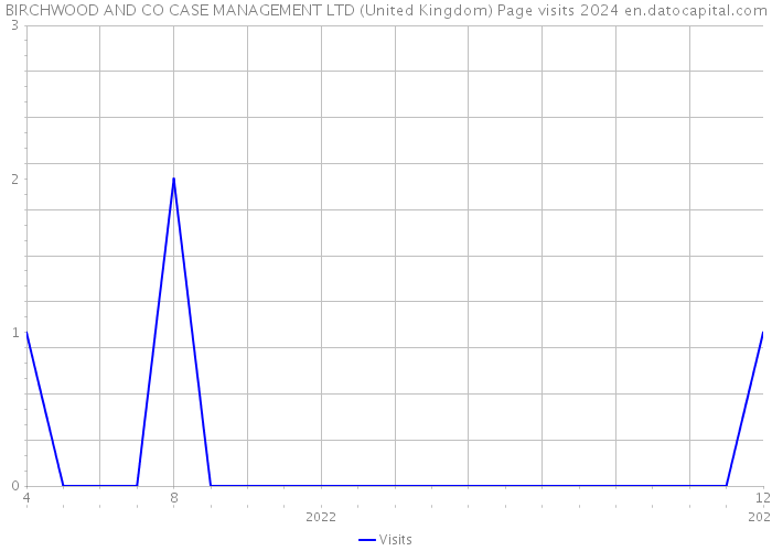 BIRCHWOOD AND CO CASE MANAGEMENT LTD (United Kingdom) Page visits 2024 