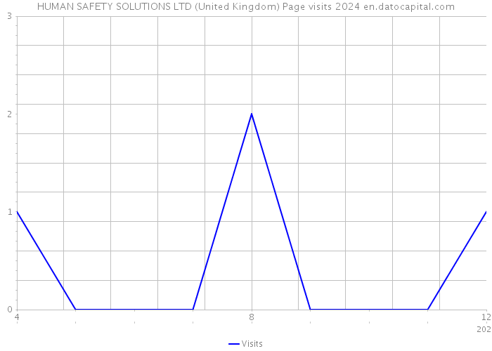 HUMAN SAFETY SOLUTIONS LTD (United Kingdom) Page visits 2024 