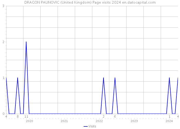 DRAGON PAUNOVIC (United Kingdom) Page visits 2024 