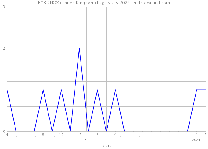 BOB KNOX (United Kingdom) Page visits 2024 