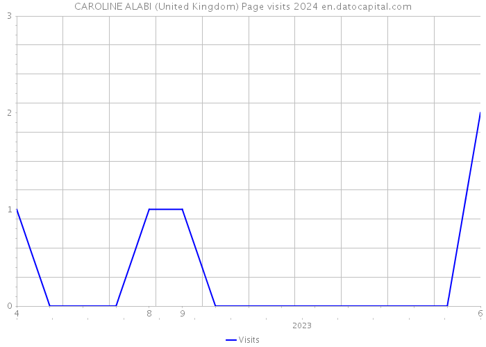 CAROLINE ALABI (United Kingdom) Page visits 2024 