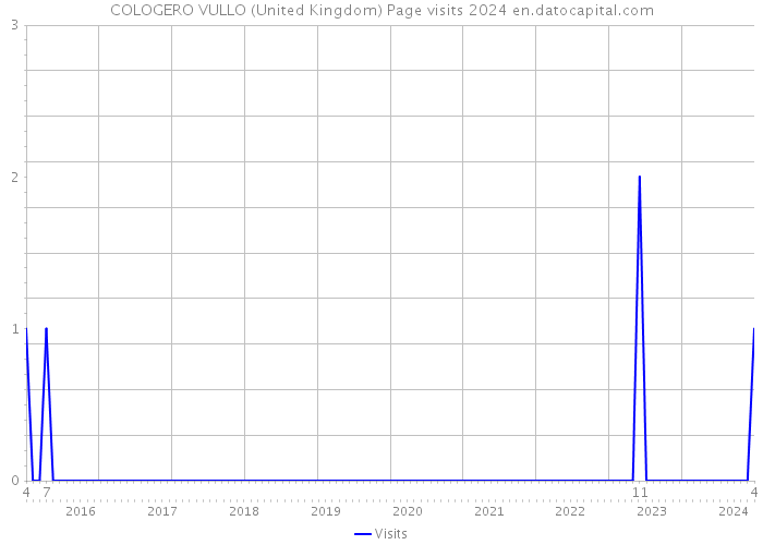 COLOGERO VULLO (United Kingdom) Page visits 2024 