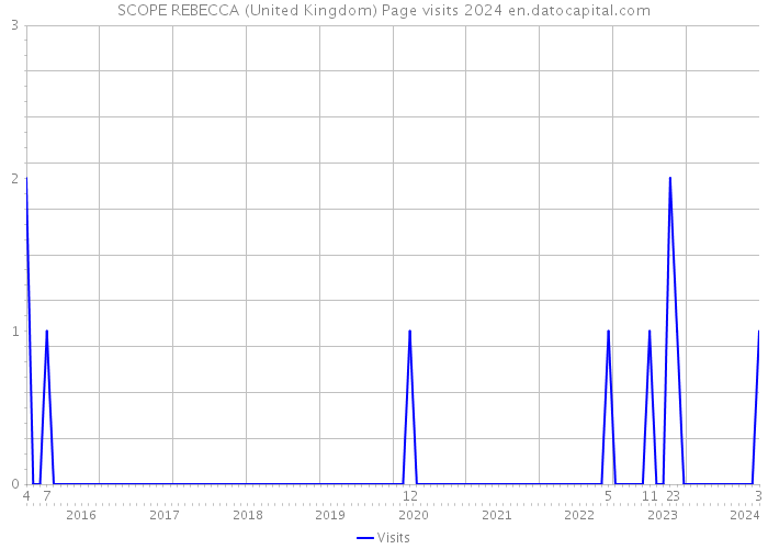 SCOPE REBECCA (United Kingdom) Page visits 2024 