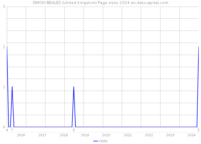 SIMON BEALES (United Kingdom) Page visits 2024 