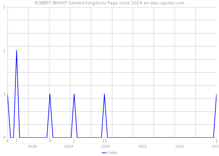 ROBERT BRANT (United Kingdom) Page visits 2024 