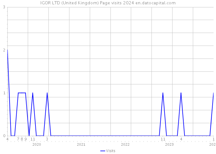 IGOR LTD (United Kingdom) Page visits 2024 