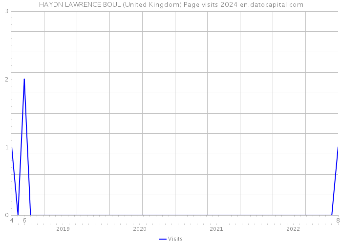 HAYDN LAWRENCE BOUL (United Kingdom) Page visits 2024 