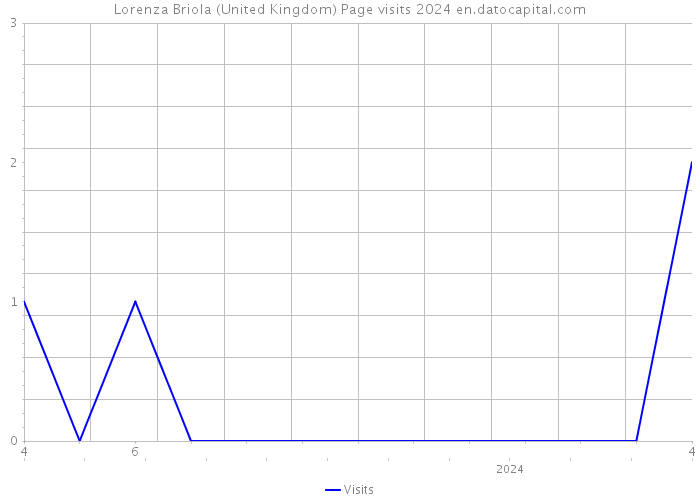Lorenza Briola (United Kingdom) Page visits 2024 