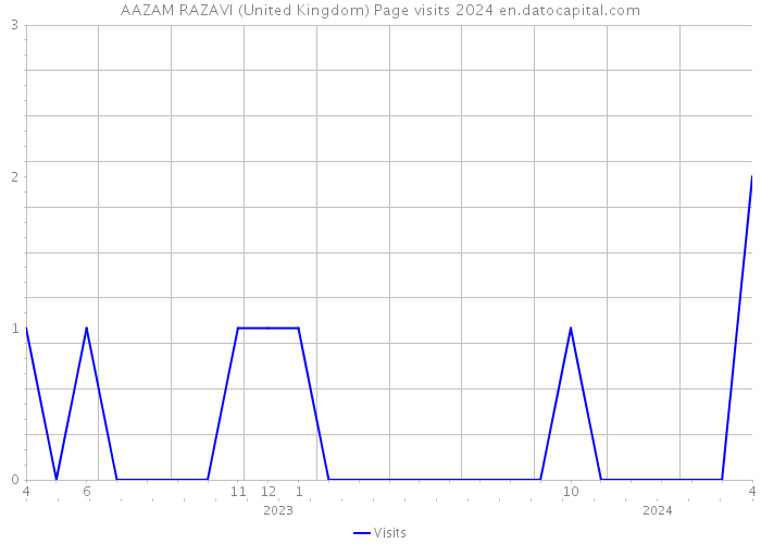 AAZAM RAZAVI (United Kingdom) Page visits 2024 