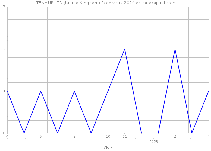 TEAMUP LTD (United Kingdom) Page visits 2024 