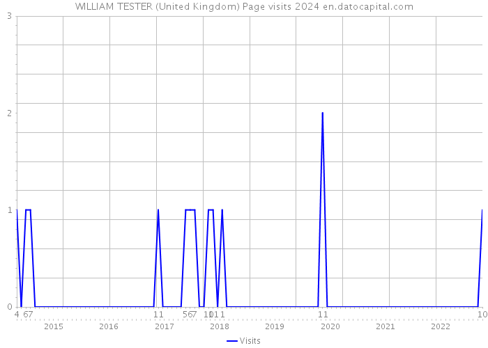 WILLIAM TESTER (United Kingdom) Page visits 2024 
