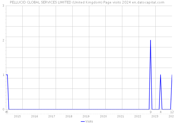 PELLUCID GLOBAL SERVICES LIMITED (United Kingdom) Page visits 2024 