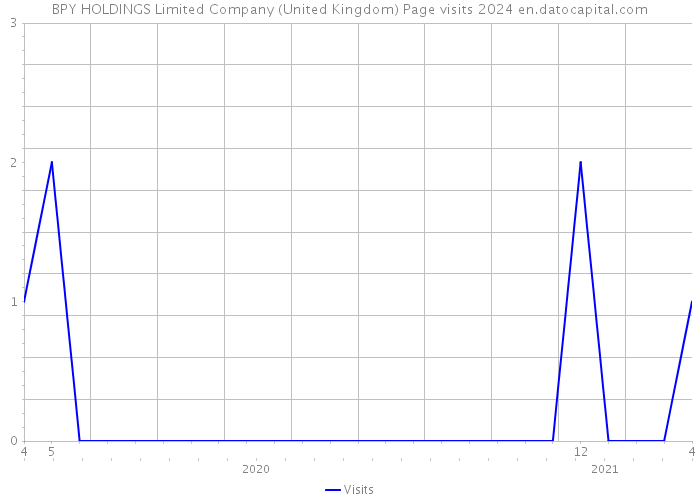 BPY HOLDINGS Limited Company (United Kingdom) Page visits 2024 