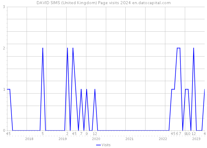 DAVID SIMS (United Kingdom) Page visits 2024 
