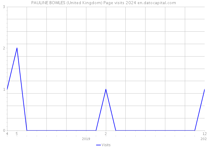 PAULINE BOWLES (United Kingdom) Page visits 2024 